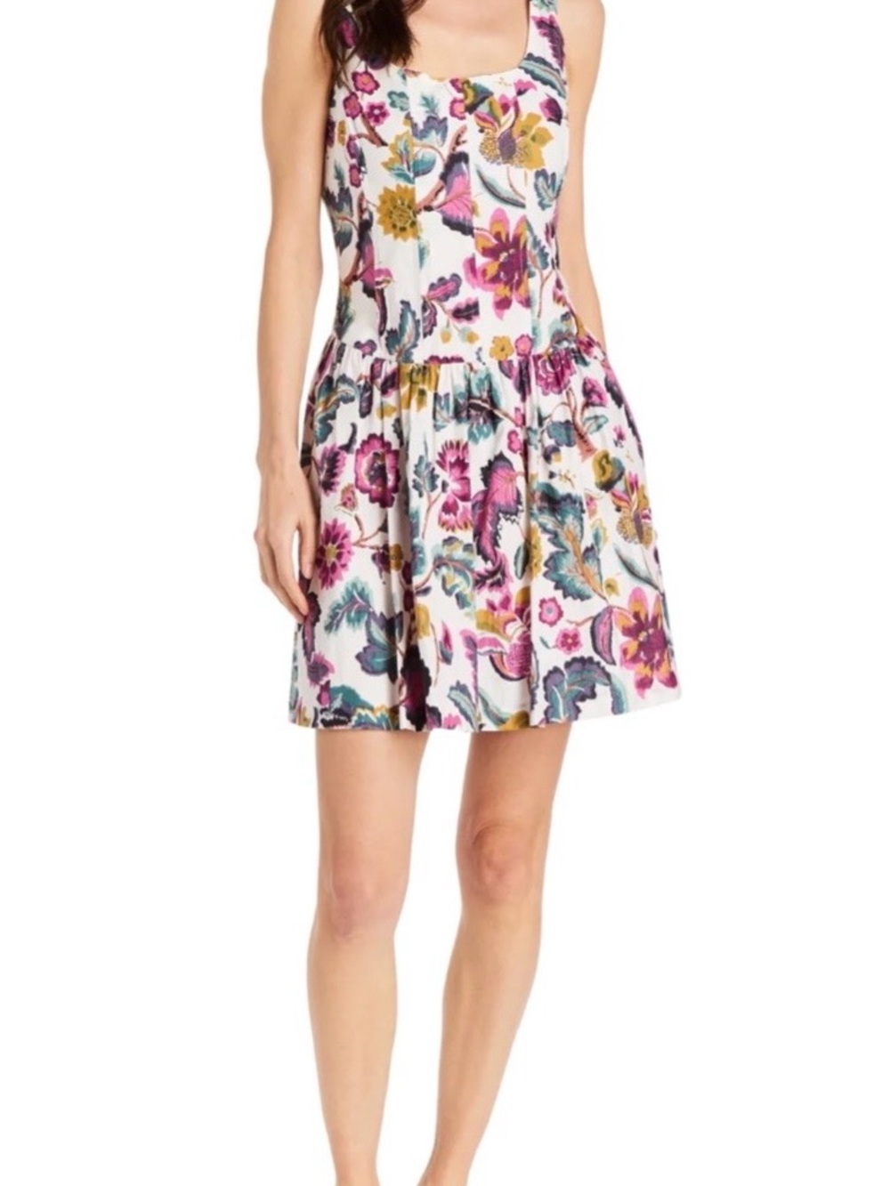Drew Haider Floral Print Mini Dress